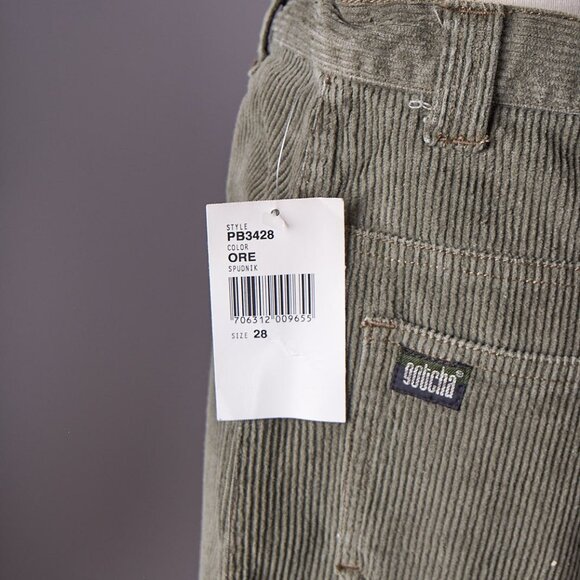 1990s Green Corduroy Deadstock Gotcha Pants - Picture 2 of 10